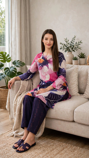 Violet Dusk floral co-ard set 2-piece