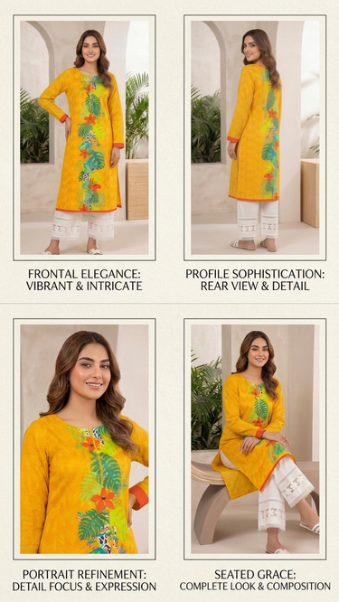 Co-ard set 2-piece stitched
