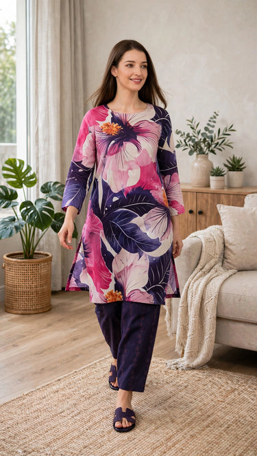 Violet Dusk floral co-ard set 2-piece